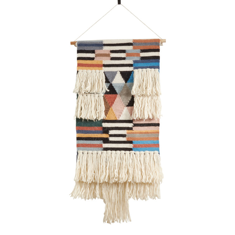 Saro Wool Wall Hanging with Hanging Accessories Included & Reviews